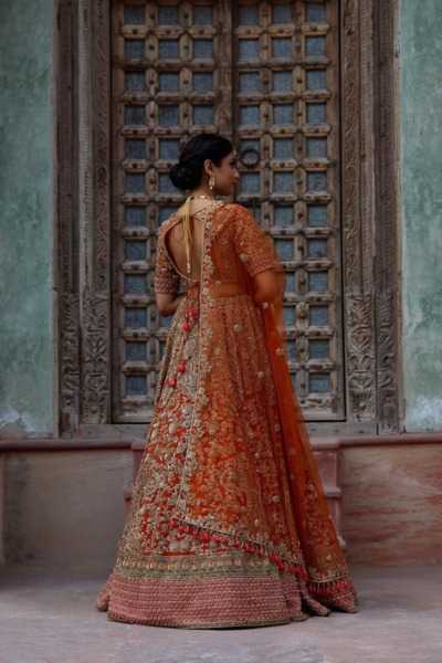 Orange Horizon Lehenga