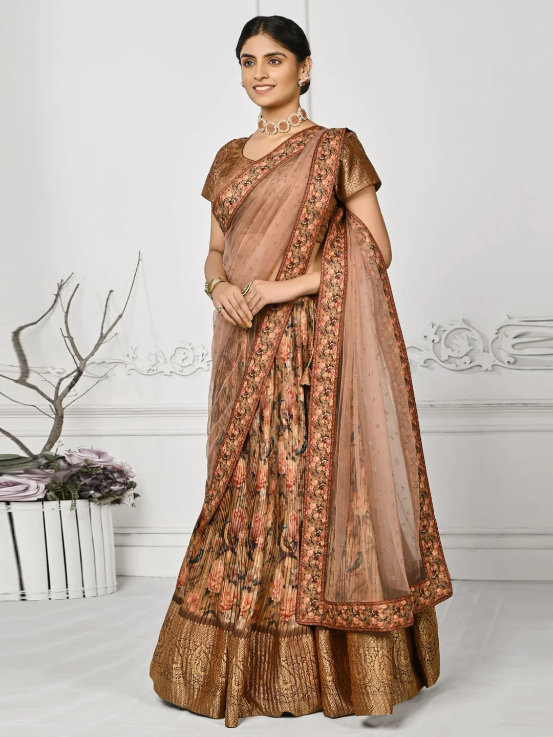 Botanical Unadulterated SILK LEHENGA CHOLI