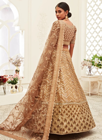 Slub Silk Weaved Marriage Lehenga Choli 2