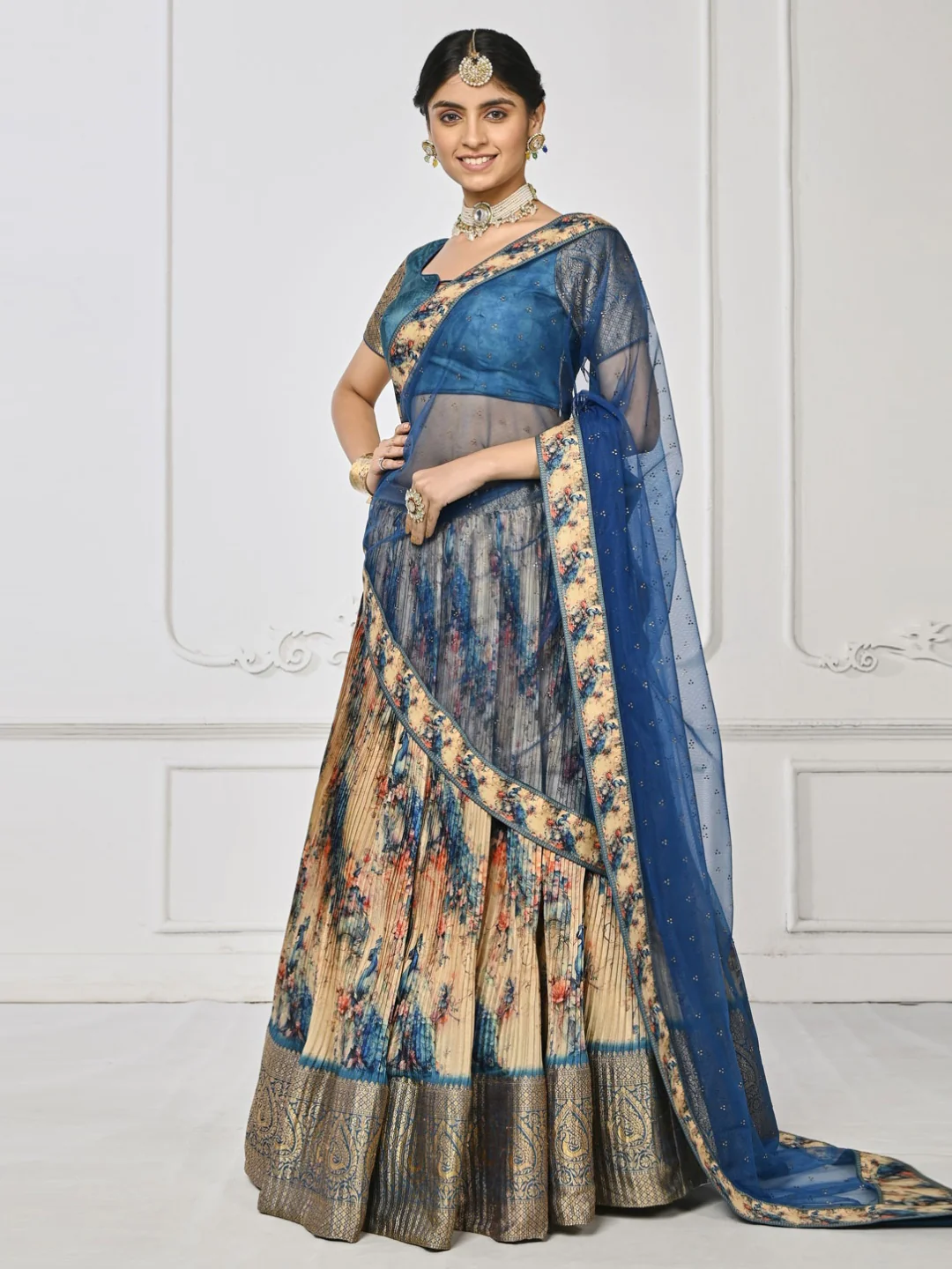 Flower Unadulterated SILK LEHENGA CHOLI