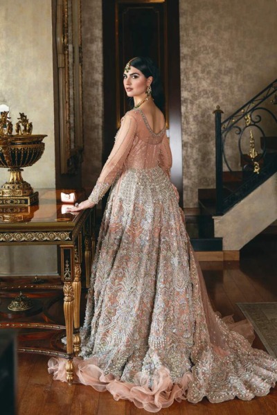 Pakistani Bridal Dress Lehenga Gown Style Wedding Outfit