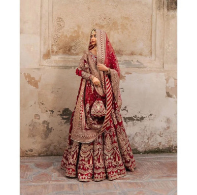 Red Lehenga Choli Indian Wedding Dress