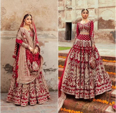 Red Lehenga Choli Indian Wedding Dress