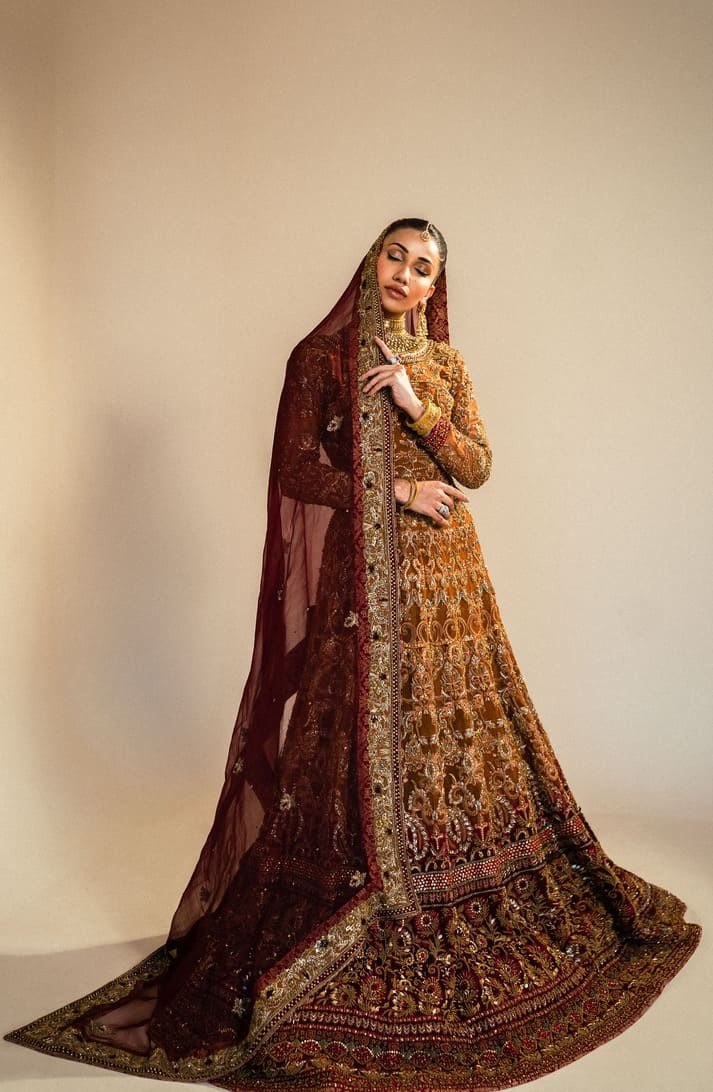 Pakistani Bridal Embellished Lehenga and Choli