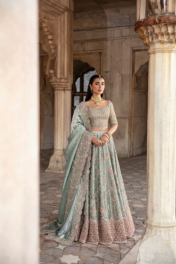 Pakistani Bridal Walima Lehenga and Choli