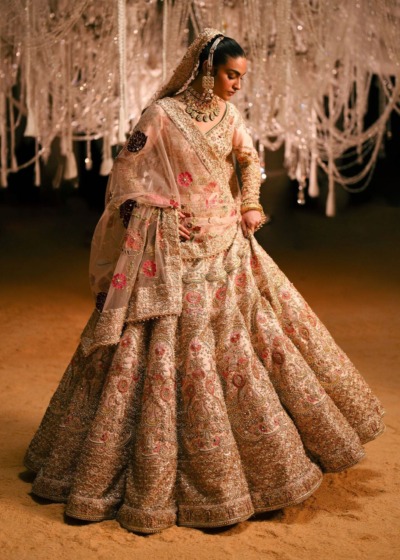 Blush Pink Indian Bridal Lehenga Choli