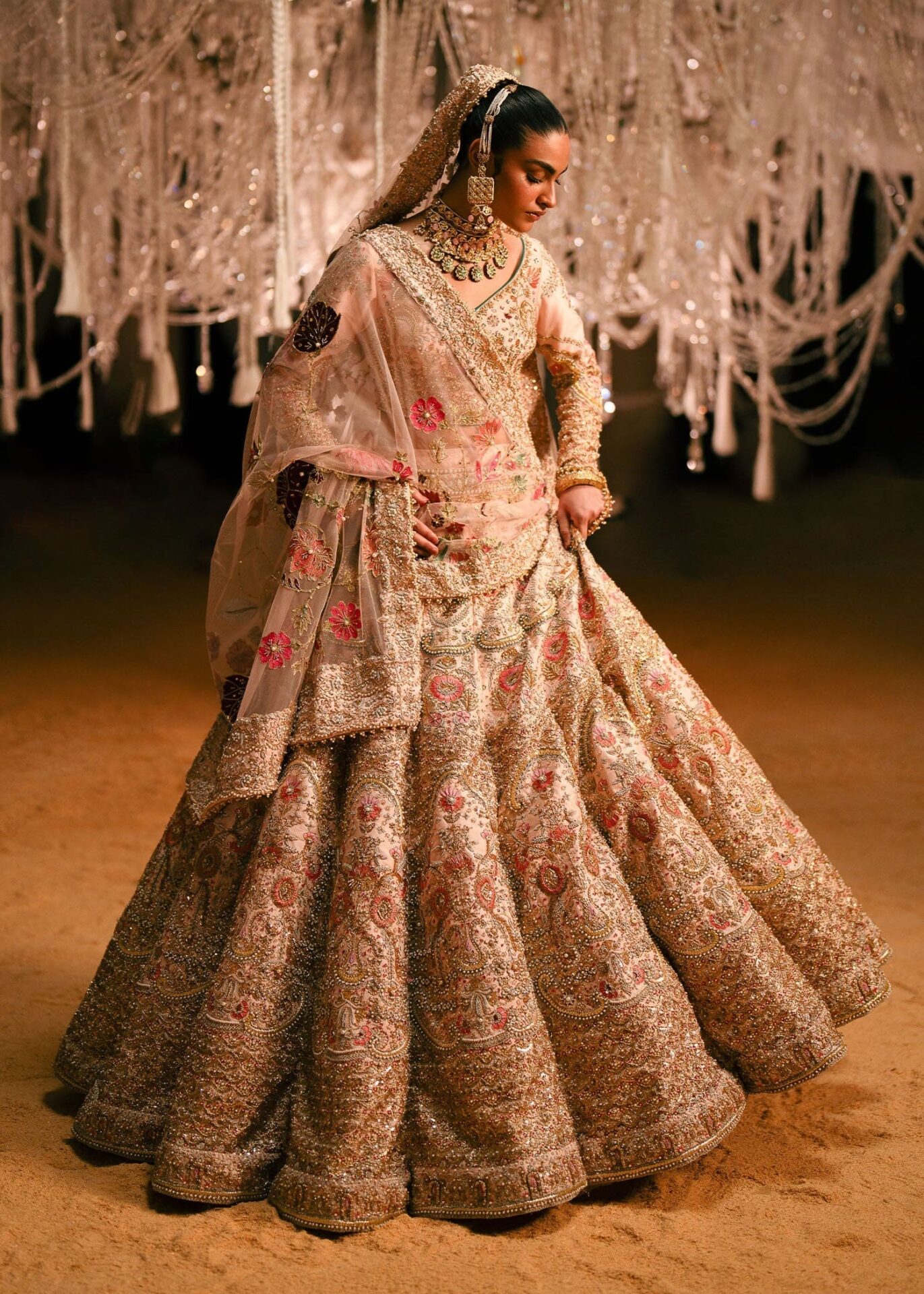 Blush Pink Indian Bridal Lehenga Choli