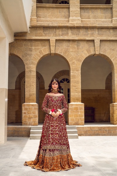 Indian Red Bridal Wedding Lehenga Kameez