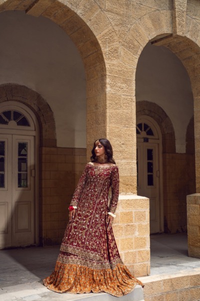 Indian Red Bridal Wedding Lehenga Kameez