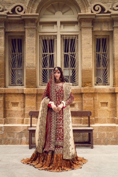 Indian Red Bridal Wedding Lehenga Kameez