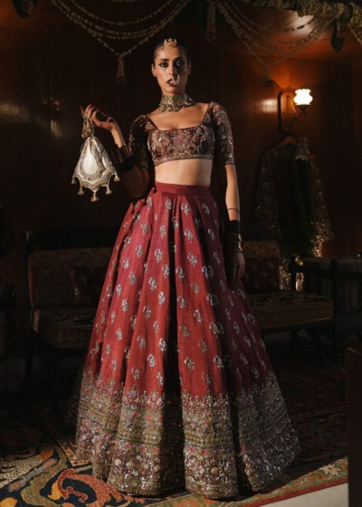 2025 Traditional Indian Bridal Choli Lehenga