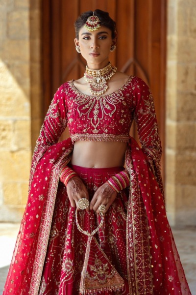 Traditional Indian Bridal Lehenga Choli Wedding Outfit