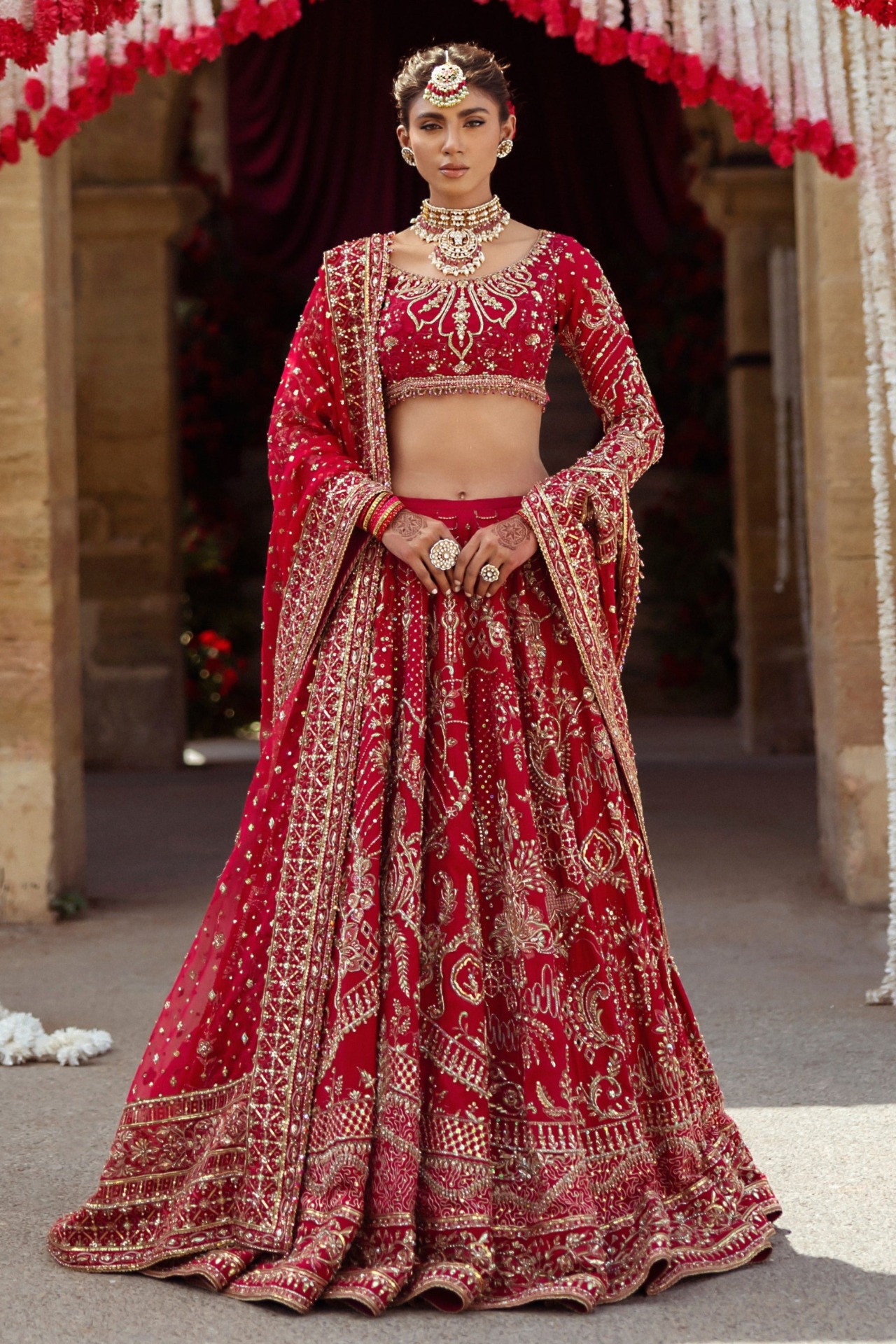 Traditional Indian Bridal Lehenga Choli Wedding Outfit